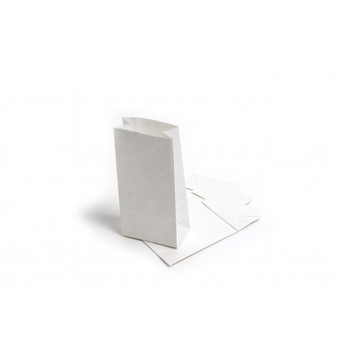 White Block Bottom Bag 110x60x215mm